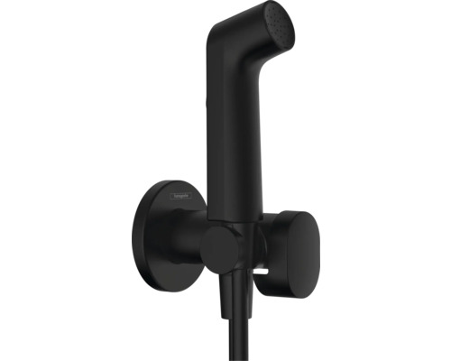 hansgrohe Bidetbrauseset Bidette 1jet S EcoSmart für Warmwasser mit Brausehalter und Brauseschlauch 125 cm schwarz matt 29232670 hansgrohe Bidetbrauseset Bidette 1jet S EcoSmart für Warmwasser mit Brausehalter und Brauseschlauch 125 cm schwarz matt 29232670