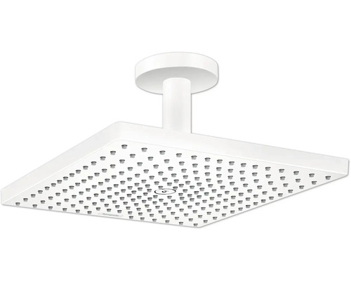 Kopfbrause Set hansgrohe Raindance E 300 1jet eckig 300 x 300 mm mit Deckenanschluss weiß matt 26250700 Kopfbrause Set hansgrohe Raindance E 300 1jet eckig 300 x 300 mm mit Deckenanschluss weiß matt 26250700