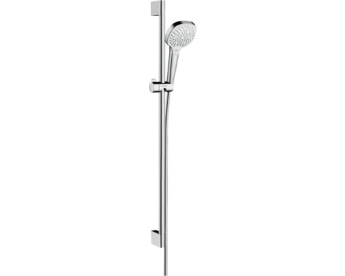 Brausegarnitur hansgrohe Croma Select E 110 Multi chrom weiß glänzend Brausestangenlänge 959 mm 26590400
