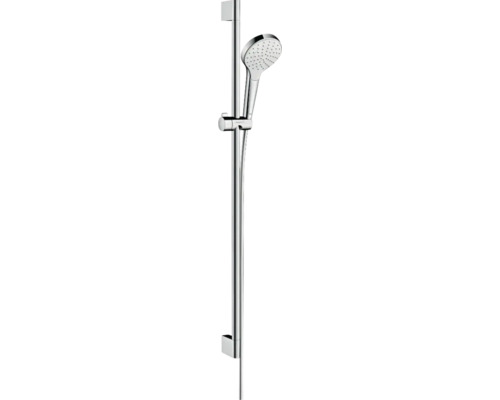 Brausegarnitur hansgrohe Croma Select S 1jet EcoSmart chrom weiß glänzend Brausestangenlänge 959 mm 26575400