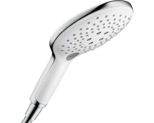 Handbrause hansgrohe Raindance Select S 150 3jet EcoSmart rund Ø 130 mm chrom weiß 28588400 Handbrause hansgrohe Raindance Select S 150 3jet EcoSmart rund Ø 130 mm chrom weiß 28588400