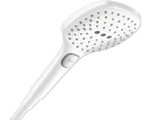 Handbrause hansgrohe Raindance Select E 120 3jet eckig 168 x 120 mm weiß matt 26520700