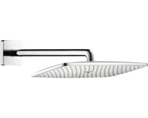 Kopfbrause Set hansgrohe Raindance E 360 1jet EcoSmart eckig 485 x 360 mm inkl. Brausearm chrom 26605000 Kopfbrause Set hansgrohe Raindance E 360 1jet EcoSmart eckig 485 x 360 mm inkl. Brausearm chrom 26605000
