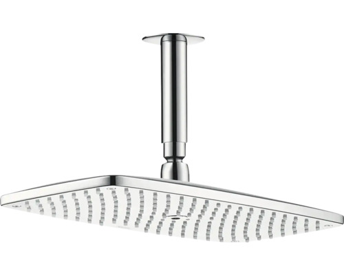 Kopfbrause Set hansgrohe Raindance E 360 Air 1jet eckig 476 x 360 mm mit Deckenanschluss chrom 27381000