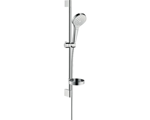 Brausegarnitur hansgrohe Croma Select S 110 Vario chrom weiß glänzend Brausestangenlänge 669 mm 26566400 Brausegarnitur hansgrohe Croma Select S 110 Vario chrom weiß glänzend Brausestangenlänge 669 mm 26566400