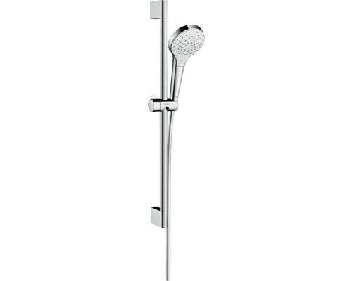 Brausegarnitur hansgrohe Croma Select S 110 Vario EcoSmart chrom weiß glänzend Brausestangenlänge 669 mm 26563400 Brausegarnitur hansgrohe Croma Select S 110 Vario EcoSmart chrom weiß glänzend Brausestangenlänge 669 mm 26563400