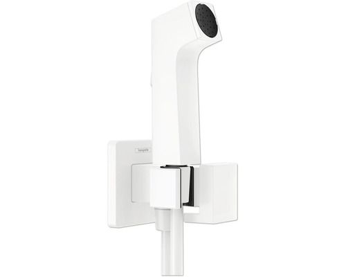 hansgrohe Bidetbrauseset Bidette 1jet E EcoSmart für Kaltwasser mit Brausehalter und Brauseschlauch 125 cm eckig weiß matt 29231700 hansgrohe Bidetbrauseset Bidette 1jet E EcoSmart für Kaltwasser mit Brausehalter und Brauseschlauch 125 cm eckig weiß matt 29231700