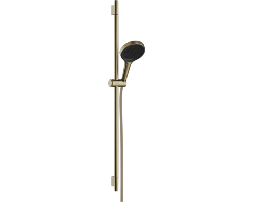 Brausegarnitur hansgrohe Rainfinity S Puro 130 3jet EcoSmart brushed bronze glänzend Brausestangenlänge 1008 mm 28744140 Brausegarnitur hansgrohe Rainfinity S Puro 130 3jet EcoSmart brushed bronze glänzend Brausestangenlänge 1008 mm 28744140