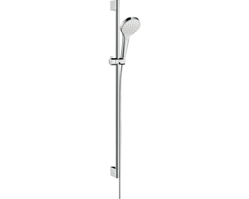 Brausegarnitur hansgrohe Croma Select S 110 1jet chrom weiß glänzend Brausestangenlänge 959 mm 26574400