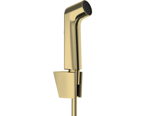 hansgrohe Bidetbrauseset Bidette 1jet S EcoSmart mit Porter S Brausehalter und Brauseschlauch 125 cm polished gold optic 29238990 hansgrohe Bidetbrauseset Bidette 1jet S EcoSmart mit Porter S Brausehalter und Brauseschlauch 125 cm polished gold optic 29238990