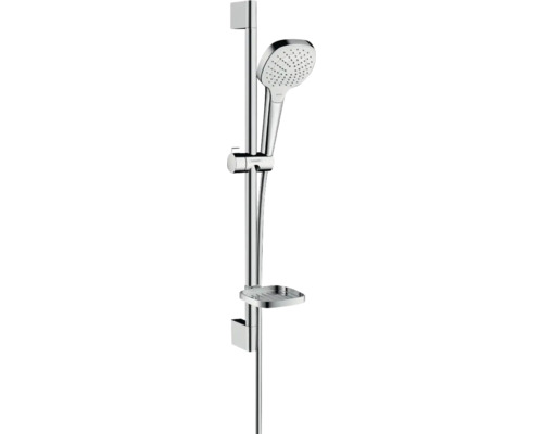 Brausegarnitur hansgrohe Croma Select E Vario chrom weiß glänzend Brausestangenlänge 669 mm 26586400