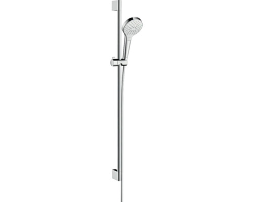 Brausegarnitur hansgrohe Croma Select S 110 Vario EcoSmart chrom weiß glänzend Brausestangenlänge 959 mm 26573400 Brausegarnitur hansgrohe Croma Select S 110 Vario EcoSmart chrom weiß glänzend Brausestangenlänge 959 mm 26573400