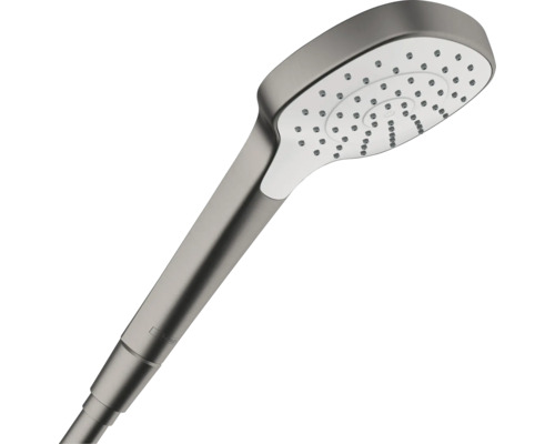 Handbrause hansgrohe Croma E 110 1jet eckig 185 x 110 mm brushed black chrom 26814340 Handbrause hansgrohe Croma E 110 1jet eckig 185 x 110 mm brushed black chrom 26814340