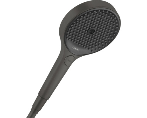 Handbrause hansgrohe Rainfinity 130 3jet EcoSmart rund Ø 130 mm brushed black chrom 26865340 Handbrause hansgrohe Rainfinity 130 3jet EcoSmart rund Ø 130 mm brushed black chrom 26865340
