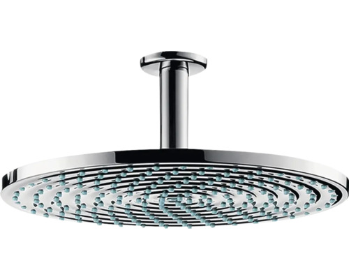 Kopfbrause Set hansgrohe Raindance S 300 1jet EcoSmart rund Ø 300 mm mit Deckenanschluss chrom 26600000