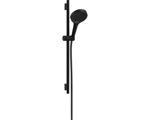 Brausegarnitur hansgrohe Rainfinity S Puro 130 3jet schwarz matt Brausestangenlänge 720 mm 28745670 Brausegarnitur hansgrohe Rainfinity S Puro 130 3jet schwarz matt Brausestangenlänge 720 mm 28745670