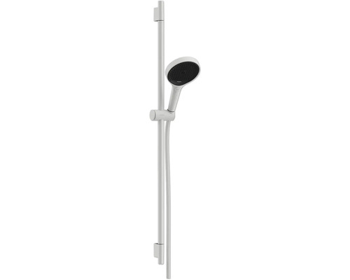 Brausegarnitur hansgrohe Rainfinity S Puro 130 3jet weiß matt Brausestangenlänge 1008 mm 28743700