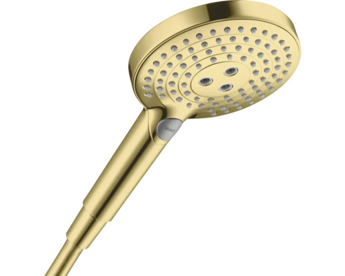 Handbrause hansgrohe Raindance Select S 120 3jet EcoSmart rund Ø 130 mm polished gold optic 26531990 Handbrause hansgrohe Raindance Select S 120 3jet EcoSmart rund Ø 130 mm polished gold optic 26531990