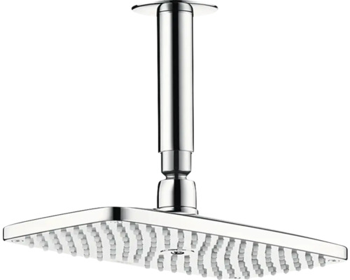 Kopfbrause Set hansgrohe Raindance E eckig 151 x 250 mm mit Deckenanschluss chrom 27380000
