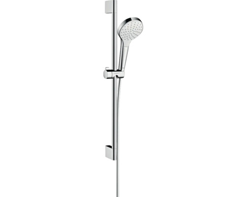Brausegarnitur hansgrohe Croma Select S 1jet EcoSmart chrom weiß glänzend Brausestangenlänge 669 mm 26565400