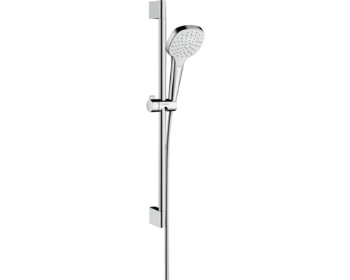 Brausegarnitur hansgrohe Croma Select E 1jet EcoSmart chrom weiß glänzend Brausestangenlänge 669 mm 26585400