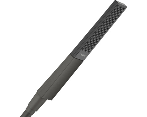 Stabhandbrause hansgrohe Rainfinity 100 1jet EcoSmart eckig 25 x 50 mm brushed black chrom 26867340