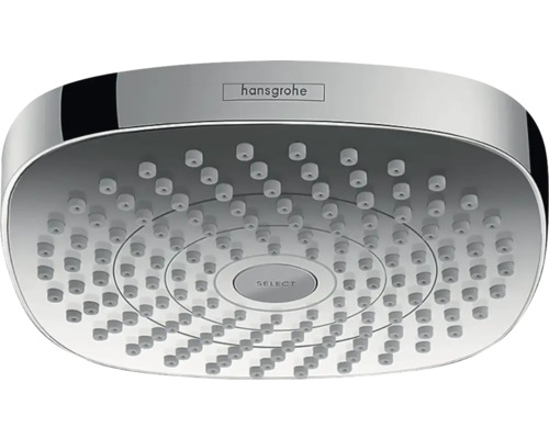 Kopfbrause hansgrohe Croma Select E 180 2jet EcoSmart eckig 208 x 210 mm weiß/chrom 26528400 Kopfbrause hansgrohe Croma Select E 180 2jet EcoSmart eckig 208 x 210 mm weiß/chrom 26528400