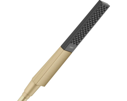 Stabhandbrause hansgrohe Rainfinity 100 1jet EcoSmart eckig 25 x 50 mm brushed bronze 26867140 Stabhandbrause hansgrohe Rainfinity 100 1jet EcoSmart eckig 25 x 50 mm brushed bronze 26867140