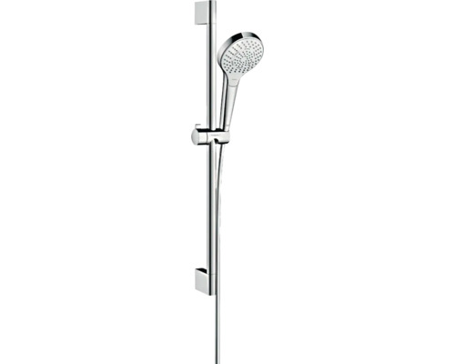 Brausegarnitur hansgrohe Croma Select S 110 Multi chrom weiß glänzend Brausestangenlänge 669 mm 26560400