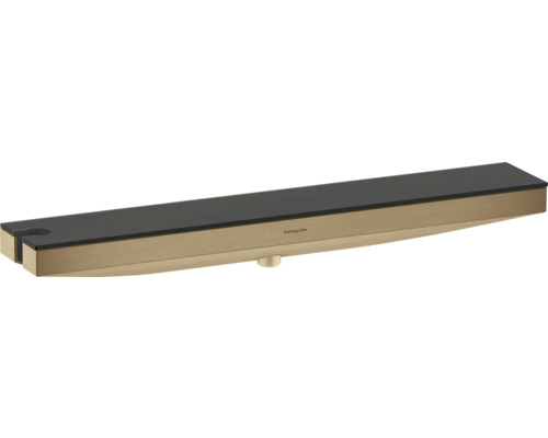 hansgrohe Rainfinity Wandanschluss Porter 500 mit Brausehalter links und Duschablage bronze gebürstet 26843140 hansgrohe Rainfinity Wandanschluss Porter 500 mit Brausehalter links und Duschablage bronze gebürstet 26843140