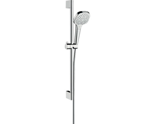 Brausegarnitur hansgrohe Croma Select E Multi chrom weiß glänzend Brausestangenlänge 669 mm 26580400
