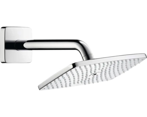 Kopfbrause Set hansgrohe Raindance E 240 1jet EcoSmart eckig 330 x 250 mm inkl. Brausearm chrom 27375000
