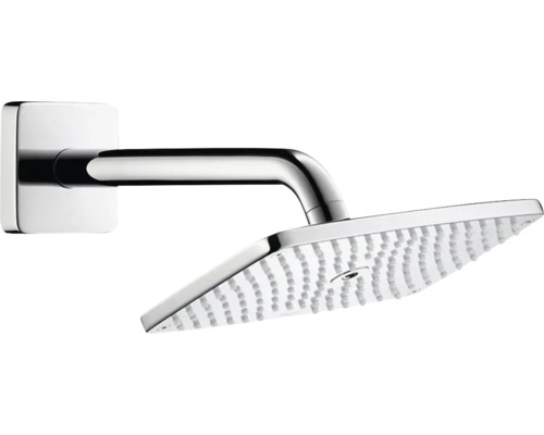 Kopfbrause Set hansgrohe Raindance E 240 Air 1jet eckig 321 x 250 mm inkl. Brausearm chrom 27370000