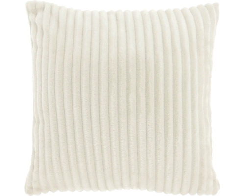 Quadratisches Kissen mit Rippenstruktur