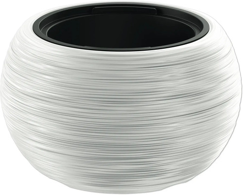 Runder Pflanzkübel mit geflochtener Optik