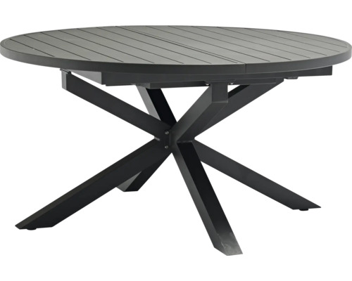 Runder Gartentisch mit X-förmigem Fuß