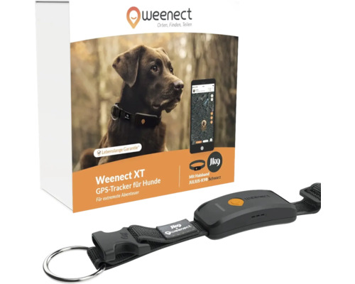 Weenect XT GPS-Tracker für Hunde mit lebenslanger Garantie und Julius-K9 Halsband