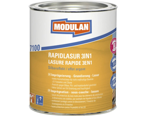 MODULAN Rapidlasur 3in1 silbergrau 750 ml