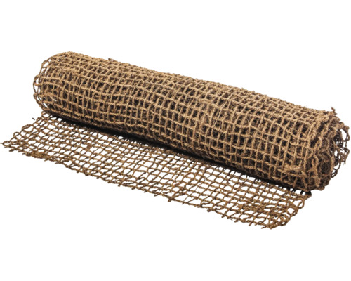 Teichmatte Heissner Uferbepflanzungsmatte, 5 x 1m (1 Stück = eine Rolle á 5m) Kokosmatte als Rolle für den Garten