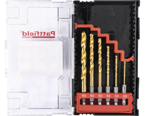 Patta Ergo Tools Bohrer-Set mit verschiedenen Größen in Kunststoffbox