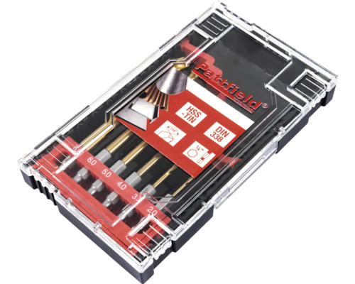 Bohrer Set HSS-TiN in transparenter Aufbewahrungsbox