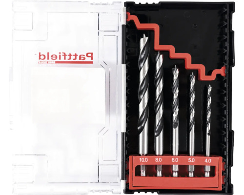 Forstnerbohrer Set in einer transparenten Kunststoffbox