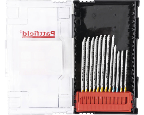 Pattfield Stichsägeblätter Set für Holz und Metall in Aufbewahrungsbox