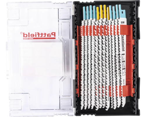 Stichsägeblätter Set in geöffneter Kunststoffbox