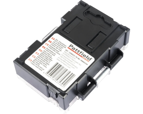 Glasfliesenbohrer Set mit fünf Rundschäften im Aufbewahrungskoffer