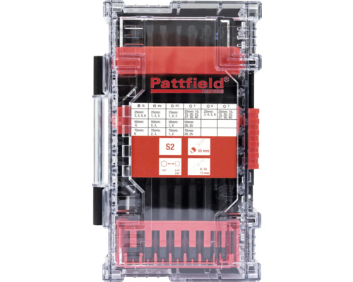 Pattfield Bitset in transparenter Aufbewahrungsbox