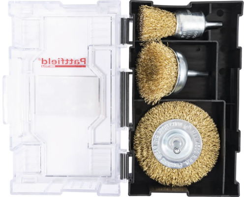 Drahtbürsten-Set in Kunststoffbox