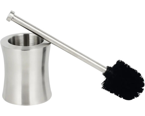 Toilettenbürste aus Edelstahl mit Halterung