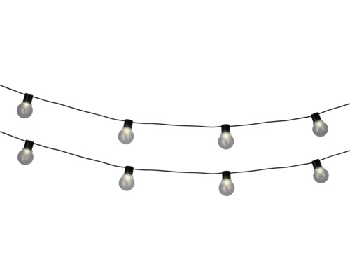 LED Partybeleuchtung Lichterkette Lumineo 20 Leuchtmittel L 950 cm warmweiß LED Partybeleuchtung Lichterkette Lumineo 20 Leuchtmittel L 950 cm warmweiß