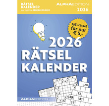 Rätselkalender 2026 mit Gehirnjogging von Alpha Edition